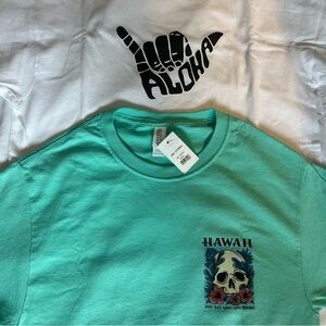 Aloha Hawaii Graphic Women's Tees 2 pack Size Adult Small